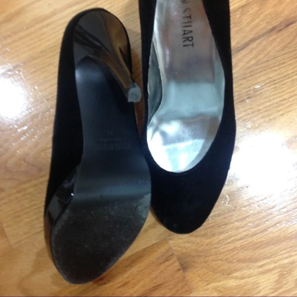 Victoria Secret Velour Heels Sz 8 Black - Picture 3 of 4